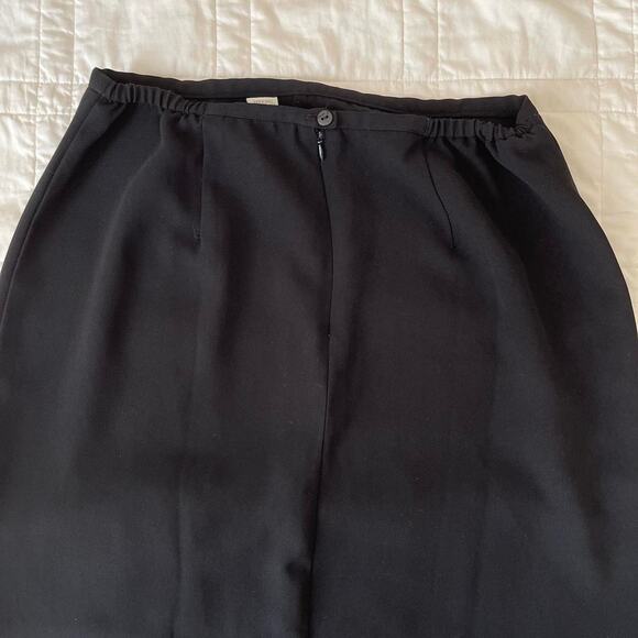Norton mcnaughton Y2k minimalist black midi skirt size 12 corporate goth cbk - Picture 4 of 4